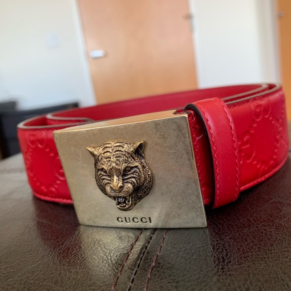 GUCCI GG SUPREME animaler Supreme Belt RARE! - Picture 2 of 7